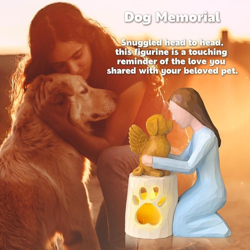 Dog Memorial Gifts - Angel Dog Candle Holder - photo 4