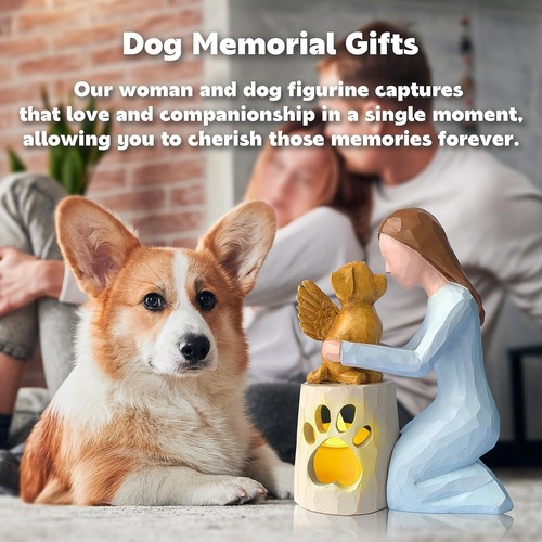 Dog Memorial Gifts - Angel Dog Candle Holder - photo 5