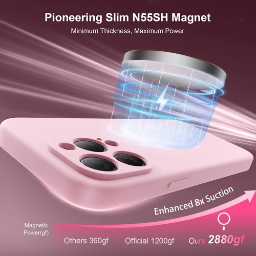 Magnetic iPhone 15 Pro Case with MagSafe & Screen Protectors - photo 3