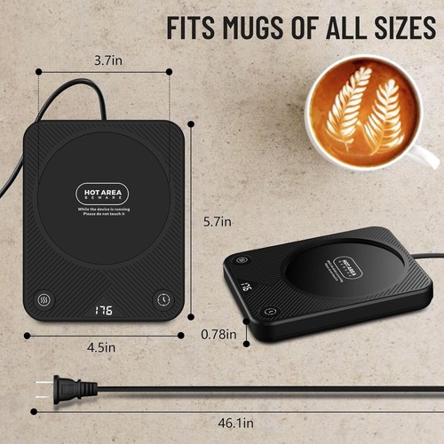 Mug Warmer with 3 Temperature Settings and Auto Shut Off - photo 2