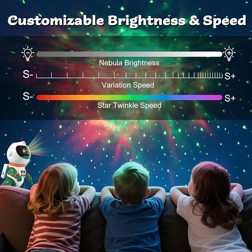 Galaxy Star Projection Night Light, Dragon Astronaut Projector - photo 4