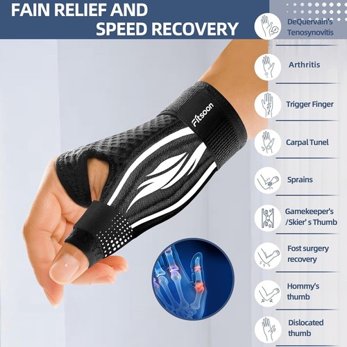Thumb Wrist Brace | Upgraded Thumb Spica Splint Stabilizer - photo 4