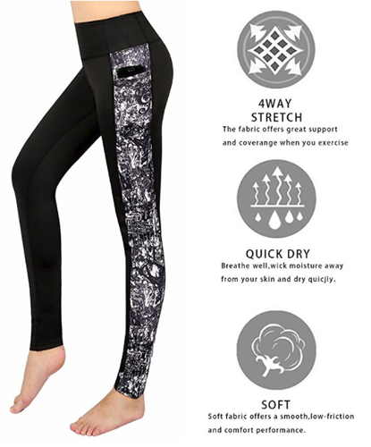 Womens Capri Leggings with Pockets Yoga Pants