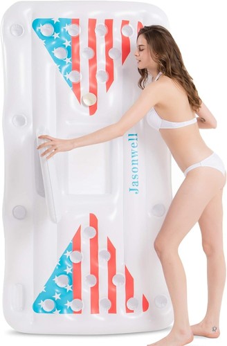 Jasonwell Beer Pong Pool Float - Inflatable Pool Table - photo 2
