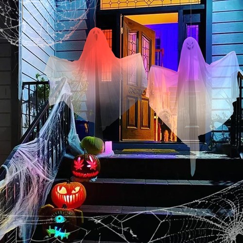 2Pack Halloween Ghosts Decorations with LED Lights - photo 3