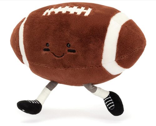 7 inch Rugby Stuffed Sports Ball Toy with Feet