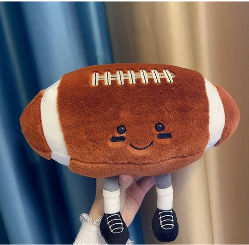 7 inch Rugby Stuffed Sports Ball Toy with Feet - photo 2