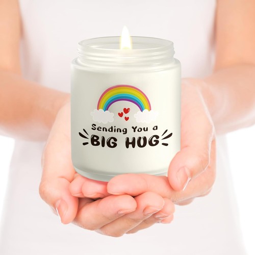 Lavender Scented Candle - 'Sending You A Big Hug' Gift