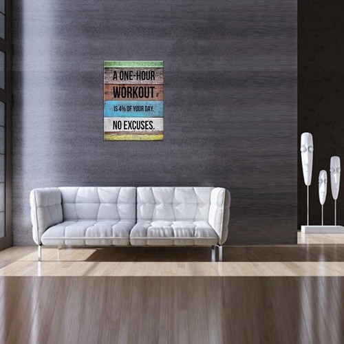 Gym Men Cave Wall Art Fitness Motivational Quote - photo 4