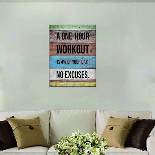 Gym Men Cave Wall Art Fitness Motivational Quote - photo 5