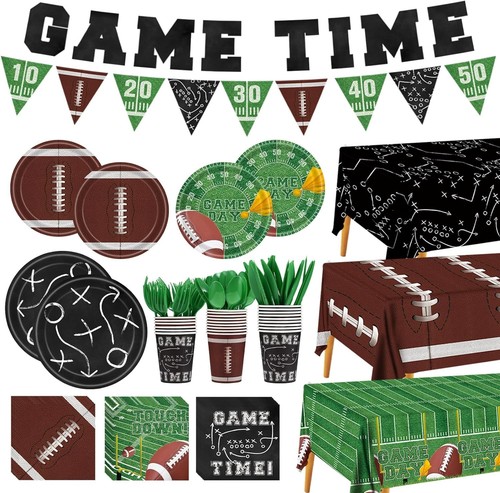 Football Party Supplies Decor Kit for 24 Guests