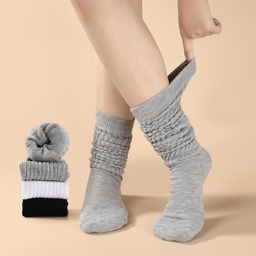 Pleneal 3 Pairs Slouch Socks for Women - photo 2