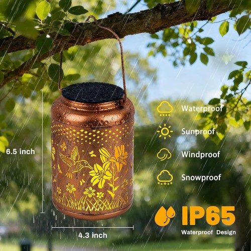 Solar Lanterns Outdoor Waterproof Hummingbird - photo 3