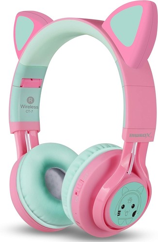 Cat Ear Bluetooth Headphones, LED Light Up Wireless - photo 3
