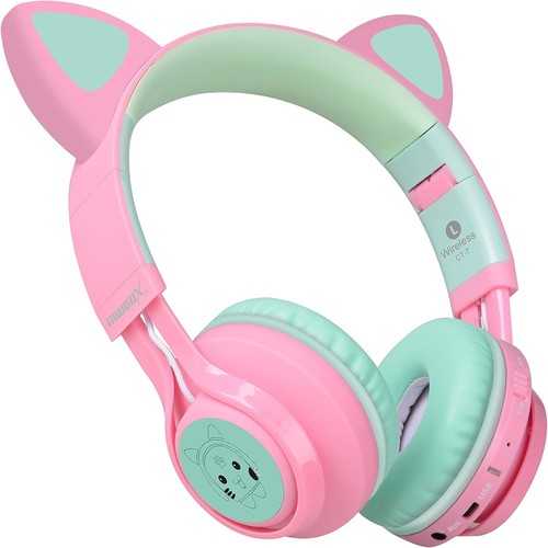 Cat Ear Bluetooth Headphones, LED Light Up Wireless - photo 4
