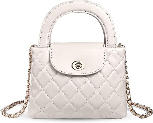 Quilted Crossbody Tote Bags for Women Small Top Handle Purse