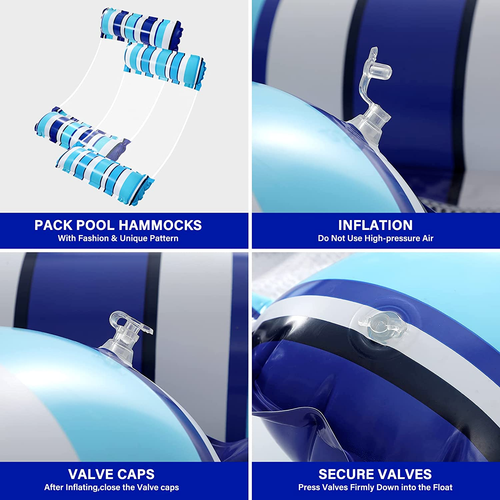2 Pack Water Hammock Swimming Pool Floats - photo 4
