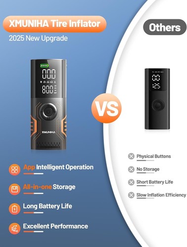 Portable Tire Inflator Air Compressor - Smart APP Control - photo 5