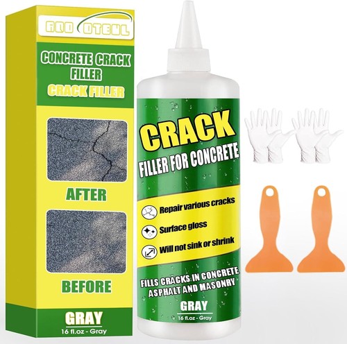 Concrete Crack Filler - Repair for Concrete, Cement, Asphalt