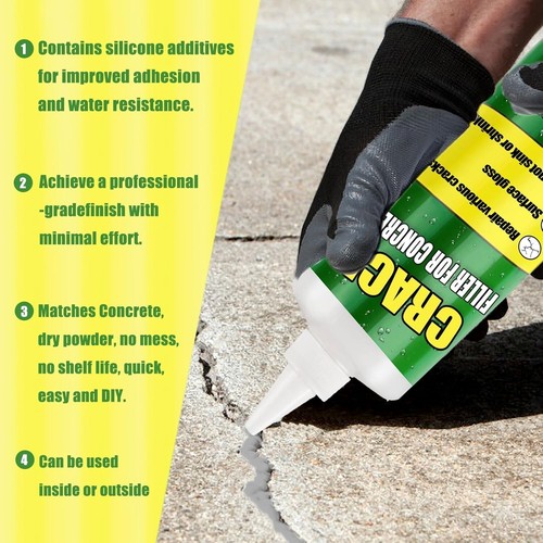 Concrete Crack Filler - Repair for Concrete, Cement, Asphalt - photo 3