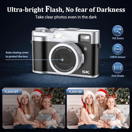 5K Digital Camera for Photography and Video 48MP 16x Zoom - photo 2