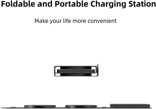 Wireless Charger 3 in 1, 15W Fast Foldable Charging Station - photo 2