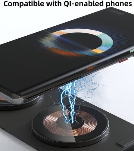 Wireless Charger 3 in 1, 15W Fast Foldable Charging Station - photo 3
