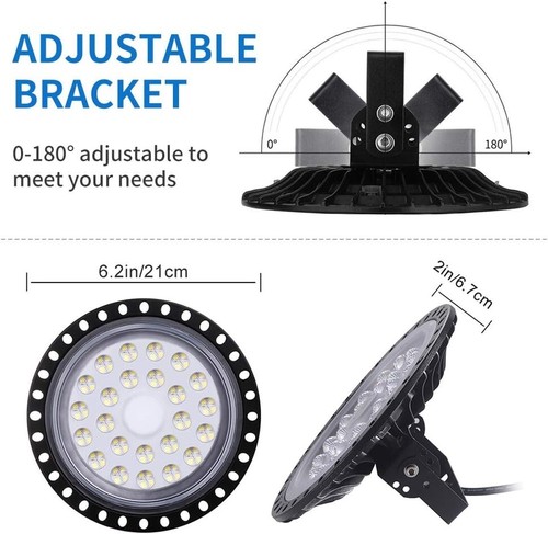 100W UFO LED High Bay Light 10000LM for Warehouse - photo 2