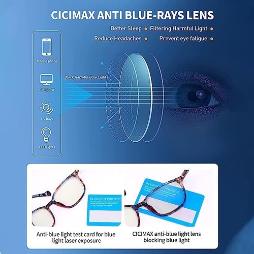 Women's Blue Light Blocking Photochromic Reading Glasses +1.25 - photo 4