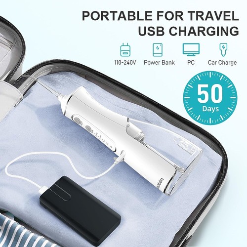 Water Flosser Cordless, Portable with 4 Modes 5 Tips - photo 3