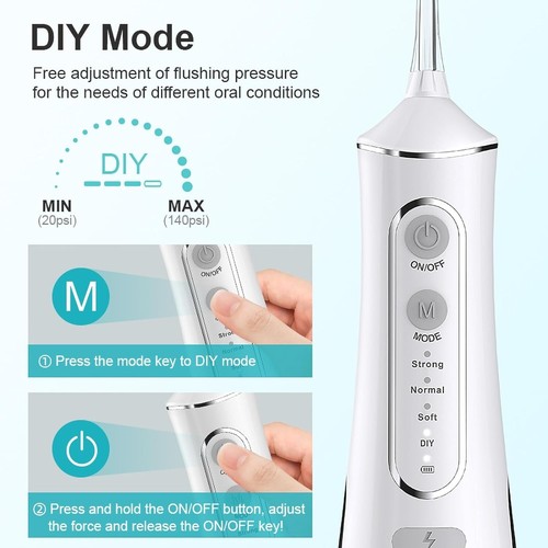 Water Flosser Cordless, Portable with 4 Modes 5 Tips - photo 5