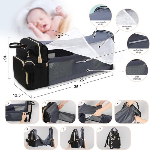 3 in 1 Baby Diaper Bag with Changing Station - photo 4