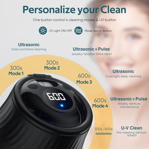 Ultrasonic Retainer Cleaner Machine - 45kHz 200ML - photo 4