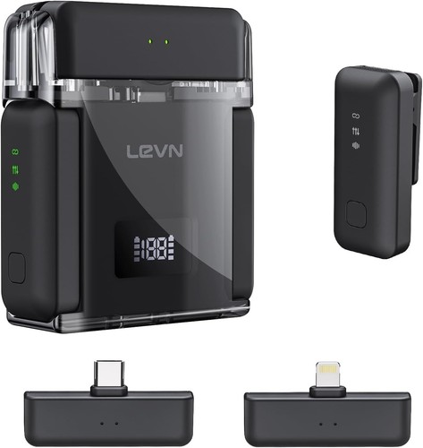 LEVN Wireless Microphone for iPhone/Android/PC