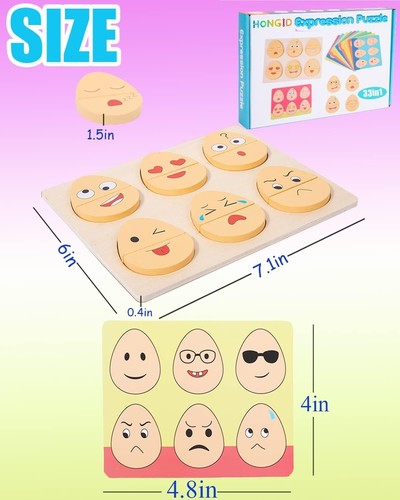 Montessori Wooden Expressions 32-in-1 Preschool Toy - photo 5