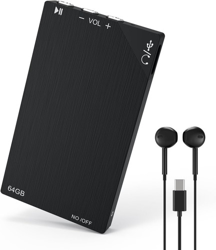 64GB Digital Voice Recorder 750 Hours Recording MP3 Player
