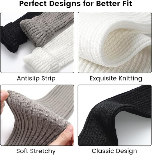 Knit Leg Warmers for Women 80s Fashion Long Socks - photo 3