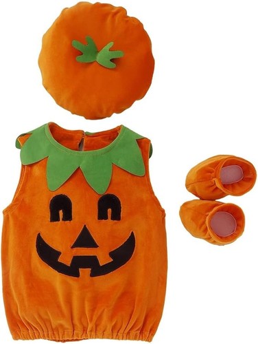 Newborn Baby Boys Girls Halloween Pumpkin Costume