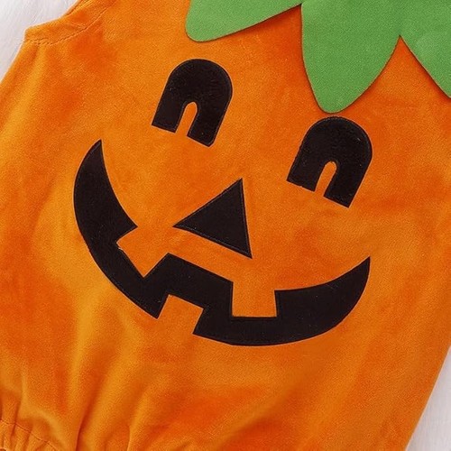 Newborn Baby Boys Girls Halloween Pumpkin Costume - photo 3