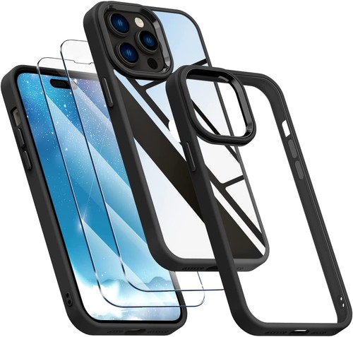 iPhone 14 Pro Case with 2pcs Glass Screen Protectors