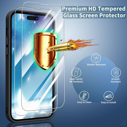 iPhone 14 Pro Case with 2pcs Glass Screen Protectors - photo 2