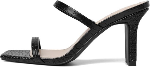 Women's Chunky Heeled Mule Sandals Block Heel Square Toe - photo 2