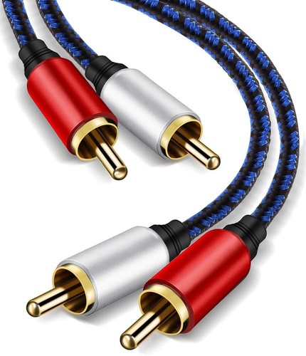 RCA Cables 3 ft, 2RCA Male to 2RCA Male Stereo Audio Cable