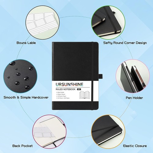Ruled Notebook/Journal - Classic Lined, 5.3" x 8.26", Hardcover - photo 5