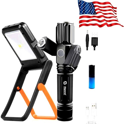 Rechargeable Waterproof LED Solar Camping Flashlight