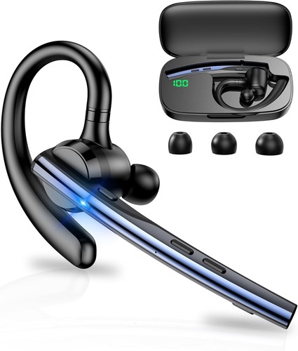 Bluetooth Headset V5.1 with 500mAh Charging Case
