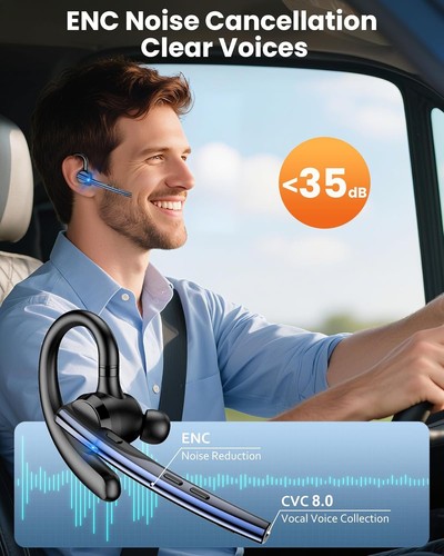 Bluetooth Headset V5.1 with 500mAh Charging Case - photo 2