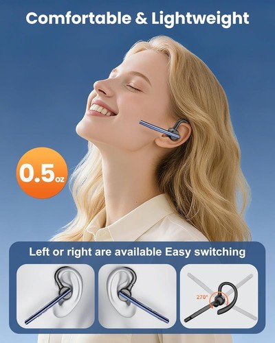 Bluetooth Headset V5.1 with 500mAh Charging Case - photo 3