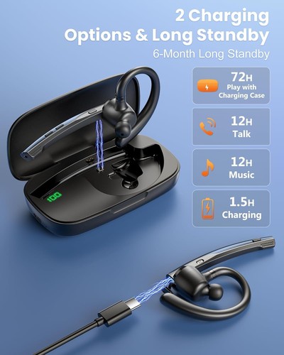 Bluetooth Headset V5.1 with 500mAh Charging Case - photo 4