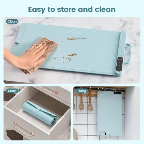 Electric Food Warming Mat with 6 Temp Levels and Timer - photo 3